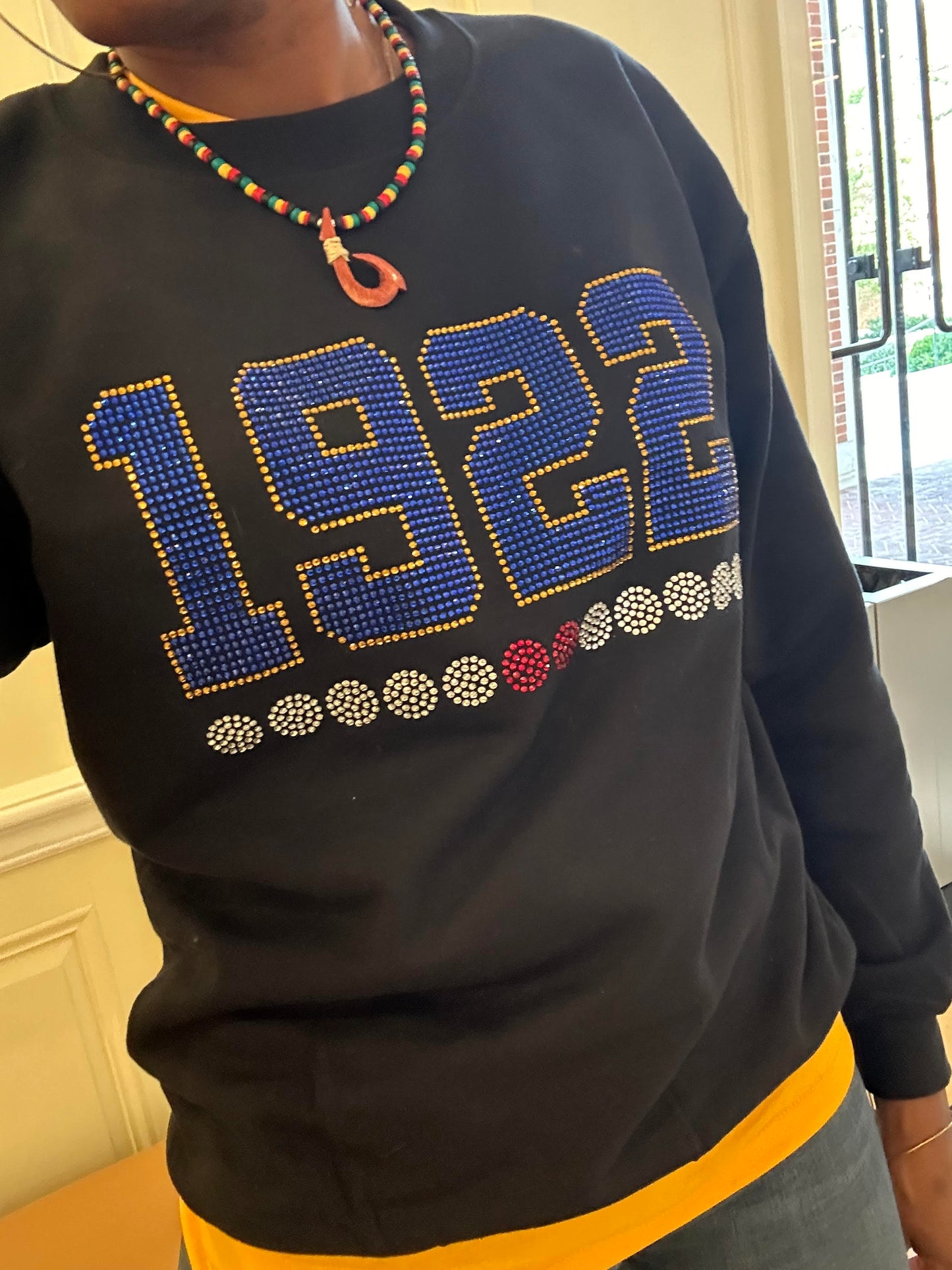 SGRho Founding Year Rhinestone Sweatshirt