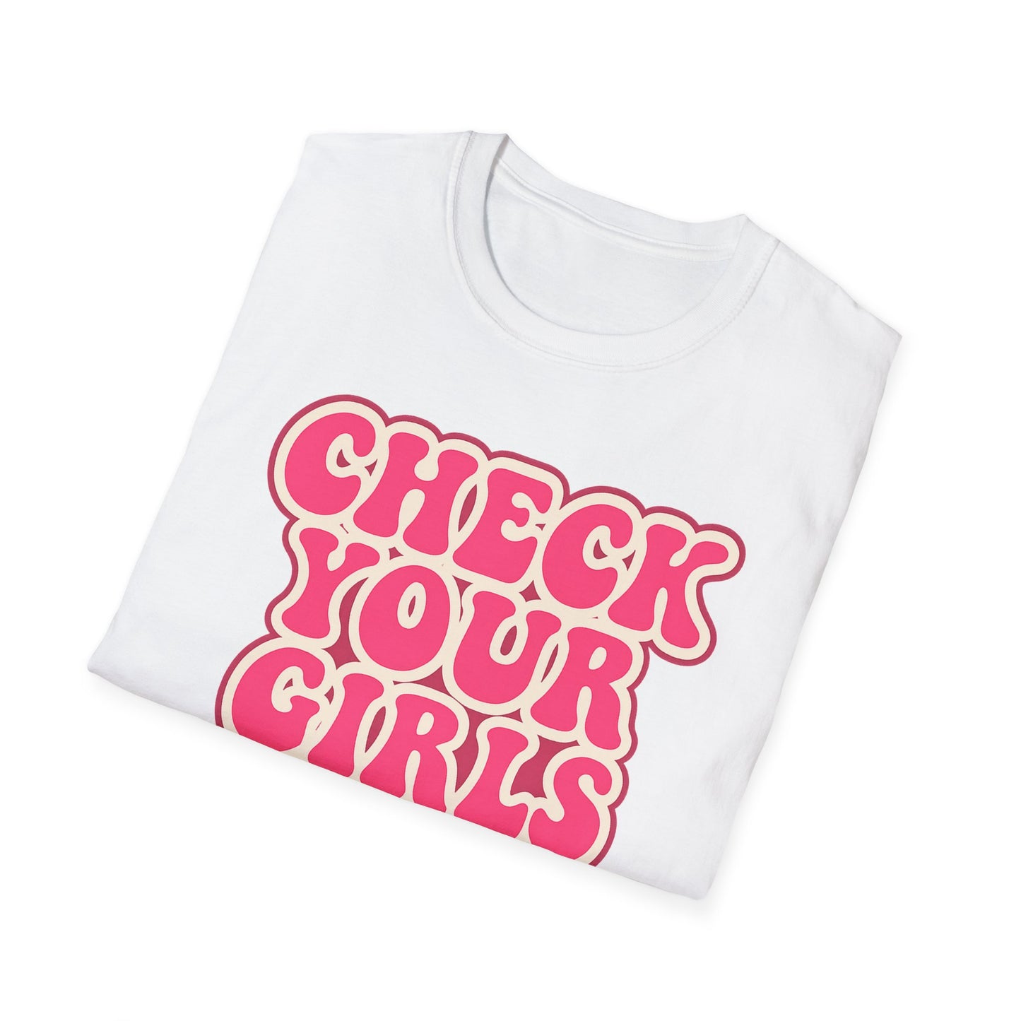 Unisex Graphic Tee | “Check Your Girls” Breast Cancer Awareness Shirt