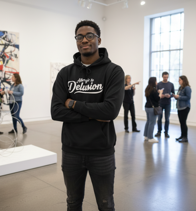 Allergic to Delusion | Unisex Fleece Hoodie