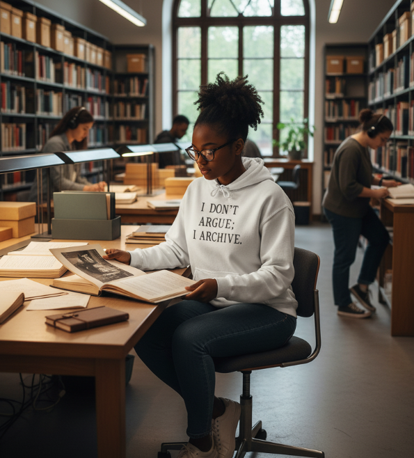 I Don’t Argue; I Archive. | Unisex Fleece Hoodie