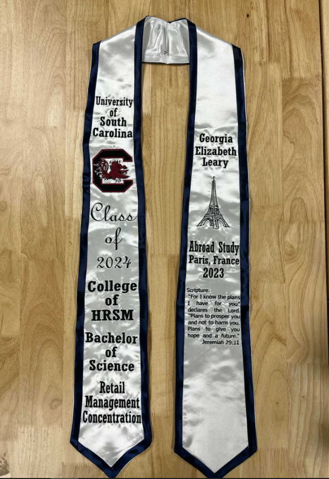 Satin Graduation Stole - Fully Customizable