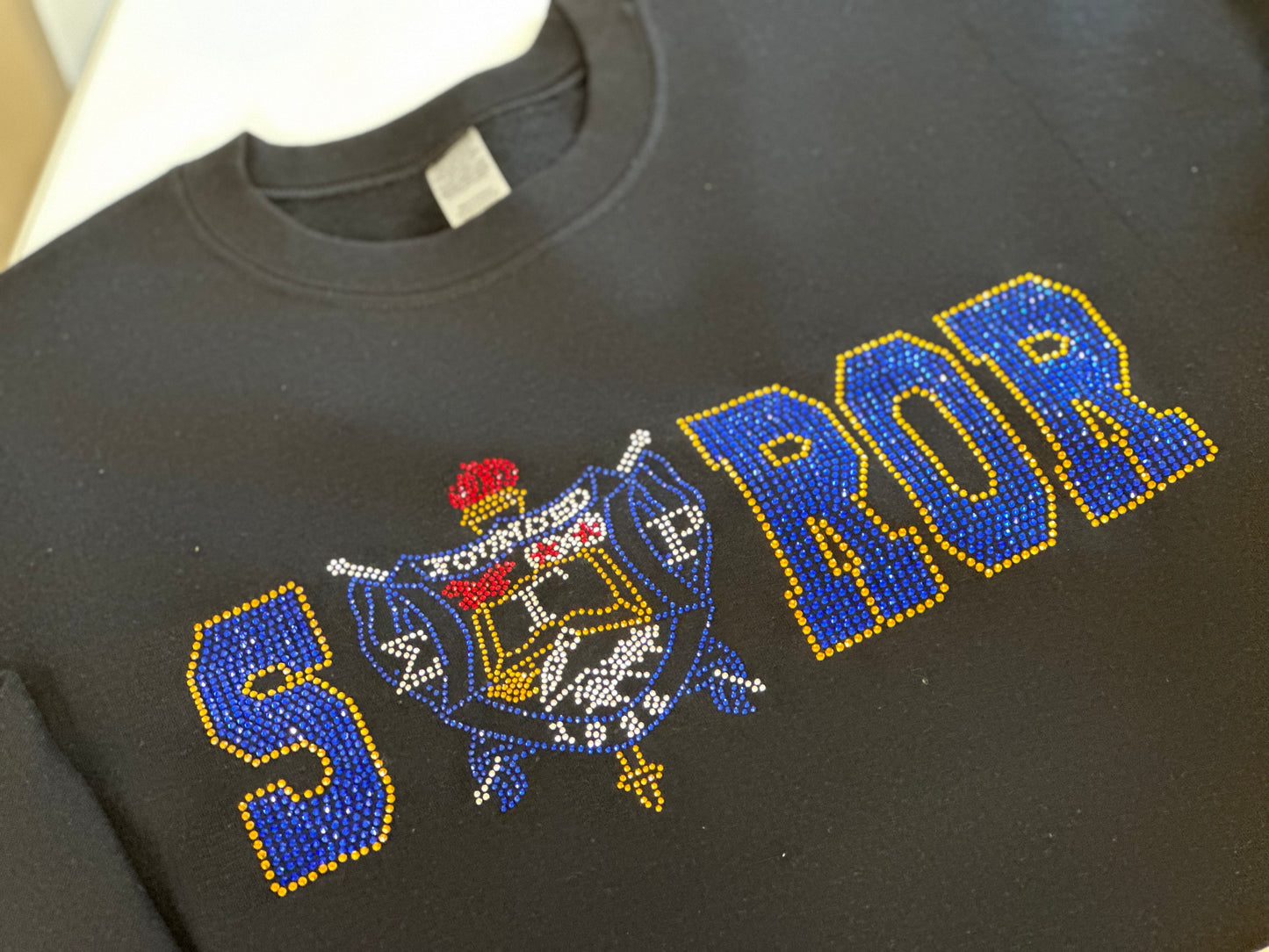Soror SGRho Rhinestone Sweatshirt