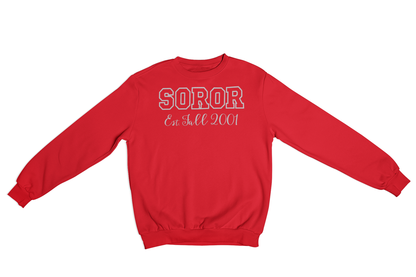 Personalized SOROR Embroidered Crewneck Sweatshirt