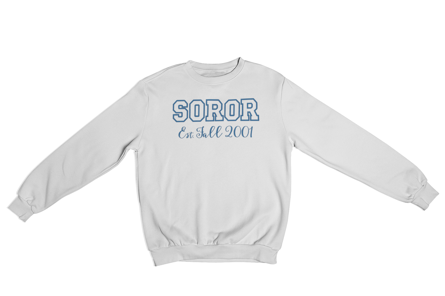 Personalized SOROR Embroidered Crewneck Sweatshirt