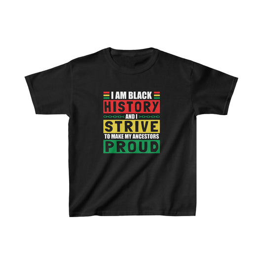 I Am Black History Juneteenth Kids Tee