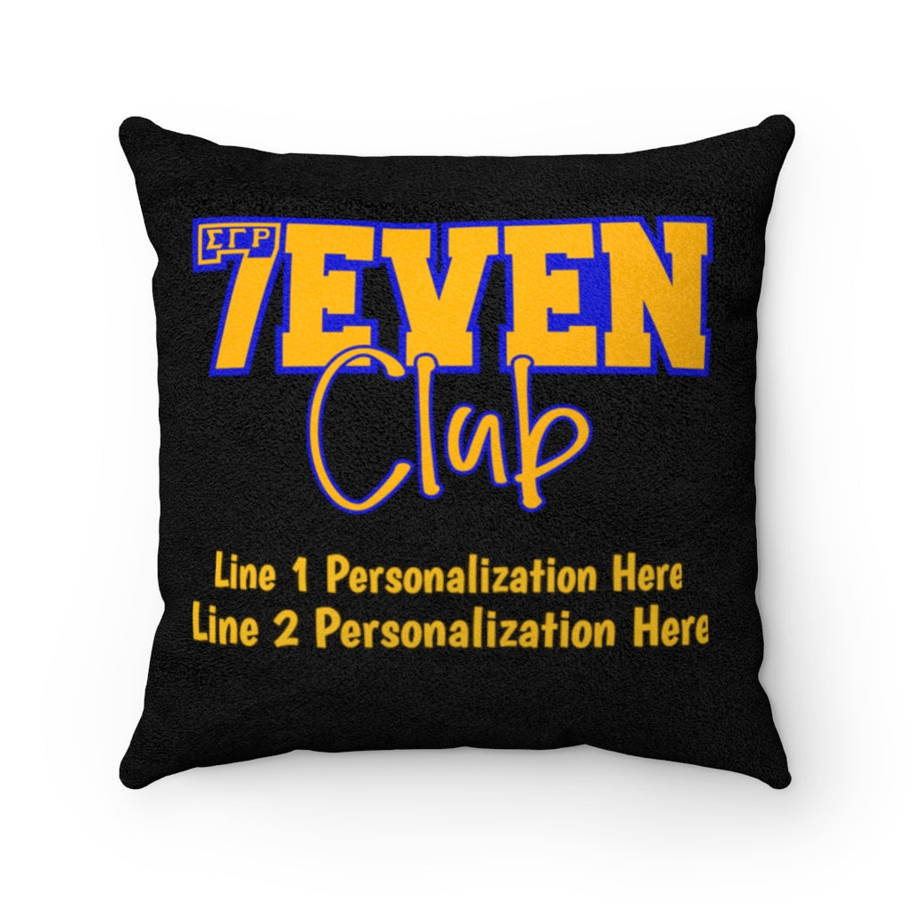 Seven Club Faux Suede Square Pillow