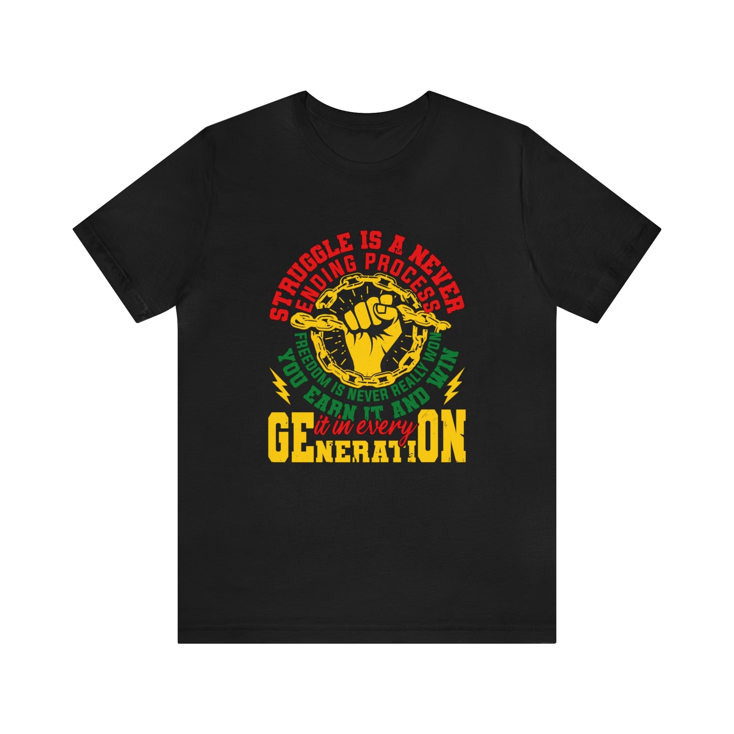 Never-ending Struggle Unisex Juneteenth Tee - FREE SHIPPING