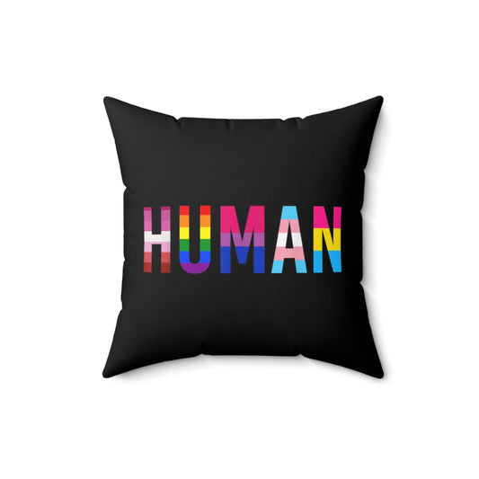 I'm HUMAN Faux Suede #PRIDE Pillow