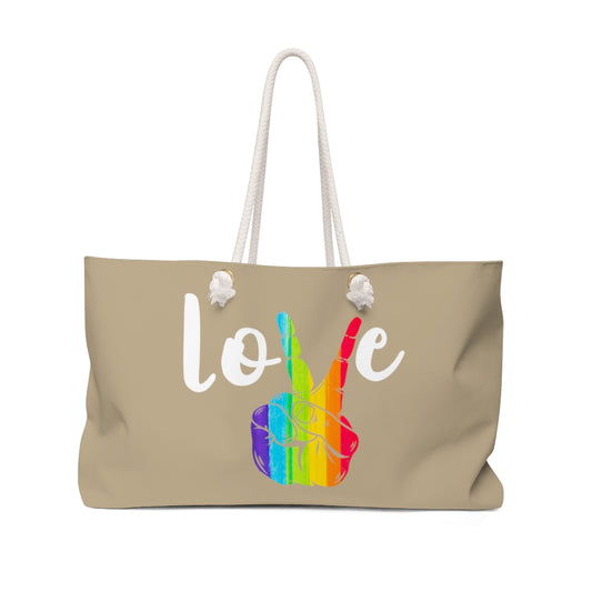Peace & Love  #PRIDE - Weekender Bag