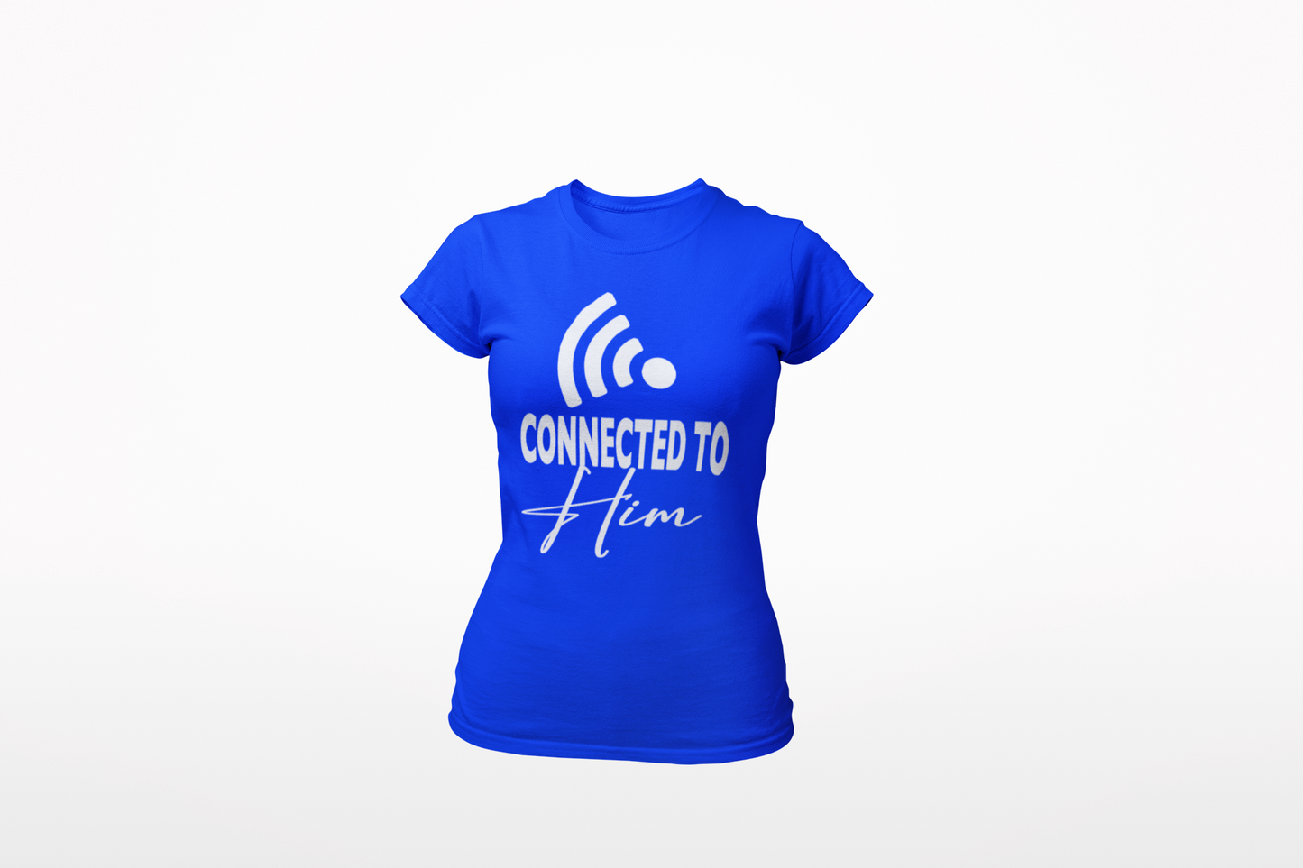 Connected to Him Couples Tee