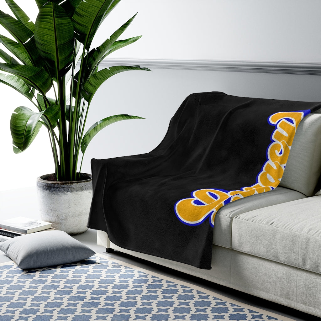 Sigma Gamma Rho Legacy Velveteen Plush Blanket