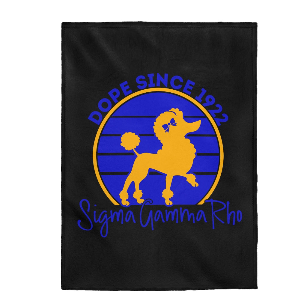 Sigma Gamma Rho - Dope Since 1922 Velveteen Plush Blanket