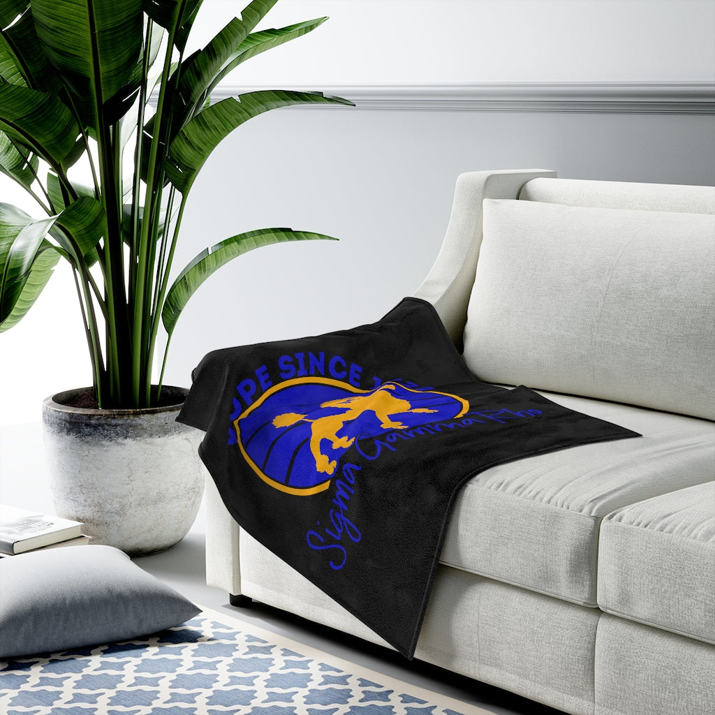 Sigma Gamma Rho - Dope Since 1922 Velveteen Plush Blanket