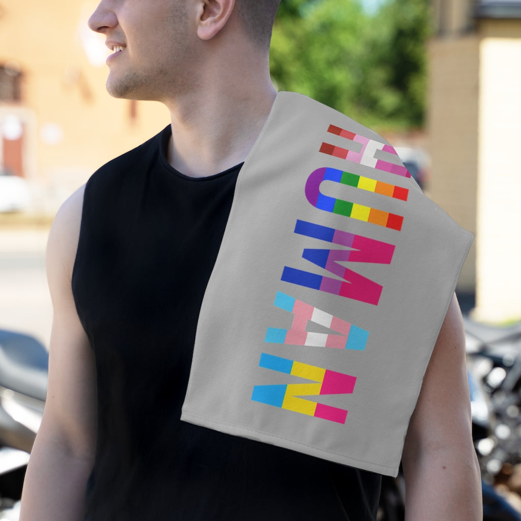 HUMAN #PRIDE Rally Towel, 11x18