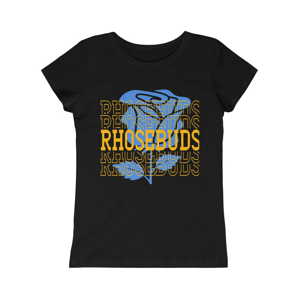 Stacked RhoseBud Club Girls Princess Tee