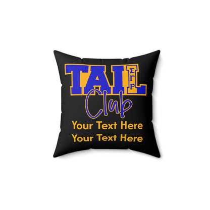 Tail Club Personalized Faux Suede Pillow | Sigma Gamma Rho Inspired