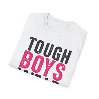 Unisex Graphic Tee | “Tough Boys Wear Pink” Breast Cancer Awareness Shirt