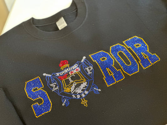 Soror SGRho Rhinestone Sweatshirt