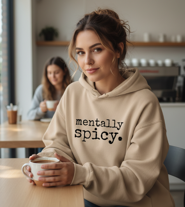 Mentally Spicy | Unisex Fleece Hoodie
