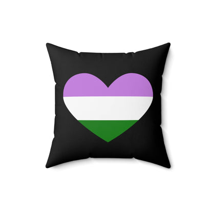 Genderqueer #PRIDE Faux Suede Pillow