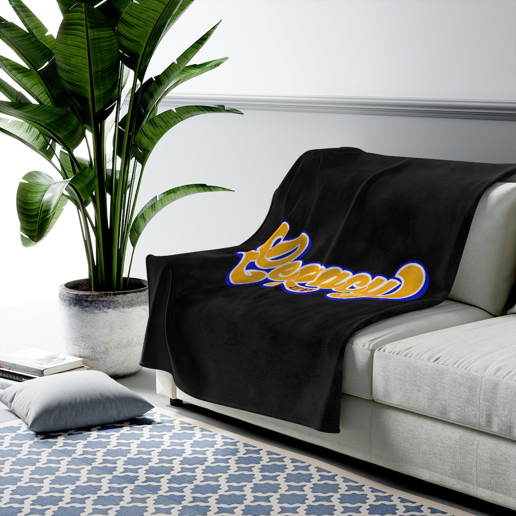 Sigma Gamma Rho Legacy Velveteen Plush Blanket