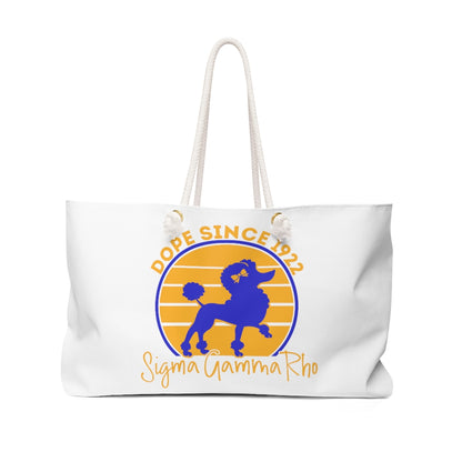 Rhoyal Sunshine Sigma Gamma Rho Weekender Bag