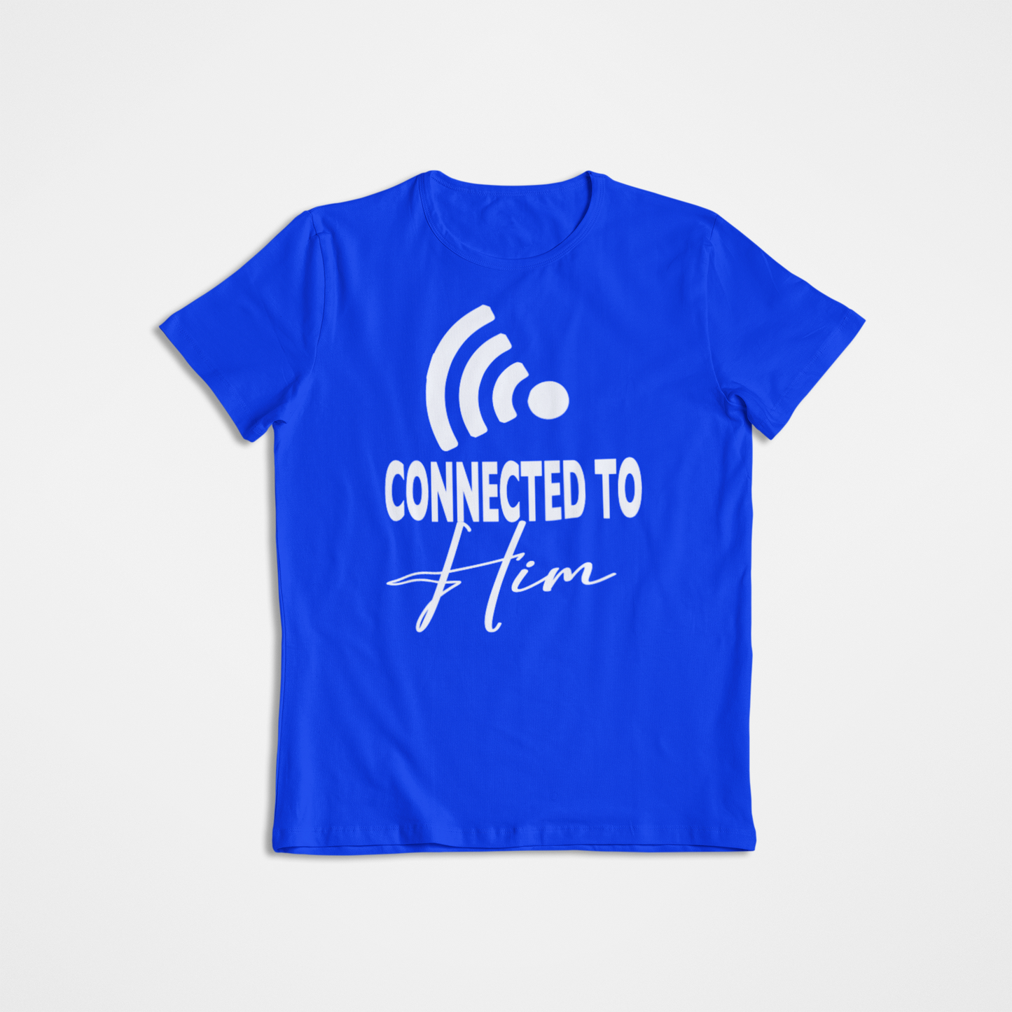 Connected to Him Couples Tee