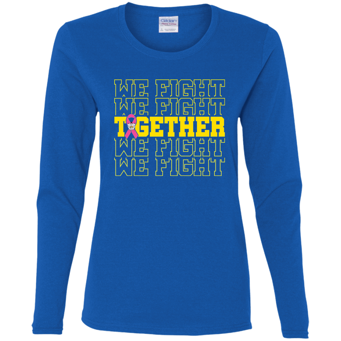 We Fight Together SGRho Ladies' Cotton LS T-Shirt