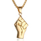 Power Fist - 18K Gold Plated 18" Necklace