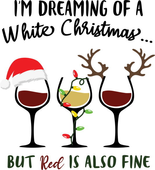 Red or White Wine Christmas - DIGITAL FILE