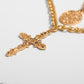 Vintage Multi Layered Cross Necklace